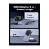 Carregador CA sem fios para interior UGREEN para auscultadores e smartphones W528, cinzento, proteção contra curto-circuito e subtensão