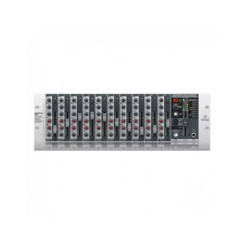 Misturadora de áudio Behringer RX1202FX V2 12 canais cinzento