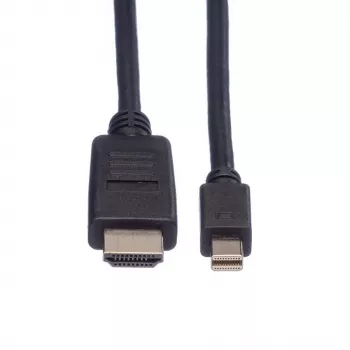 Cabo de vídeo ROLINE - Mini DisplayPort (M) para HDMI (M)