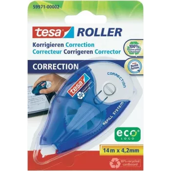 Corretor Tesa 59971 – ponta 4,2 mm, fita corretora 14 m, branco