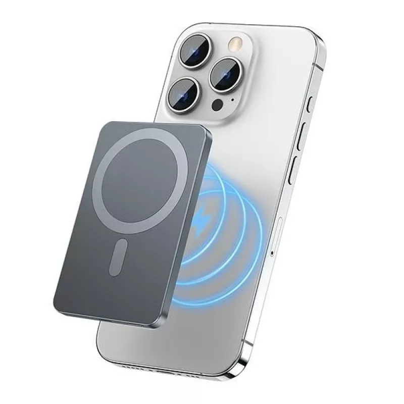 Powerbank Indutivo MagSafe 5000mAh P112K Cinzento Awei AWE000196
