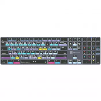 Teclado Logickeyboard LKB-RESB-TM-UK Office Bluetooth QWERTY cinzento titânio