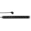 LogiLink - Unidade de distribuição de energia (montagem em rack) - 3500 Watt - entrada CEE 7/7 - saídas: 8 (2 x USB, 8 x CEE 7/7) - 1U - 4