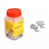 Ficha modular RJ45 DeLOCK Cat.6 50 unid. com bainhas de proteção anti-dobra
