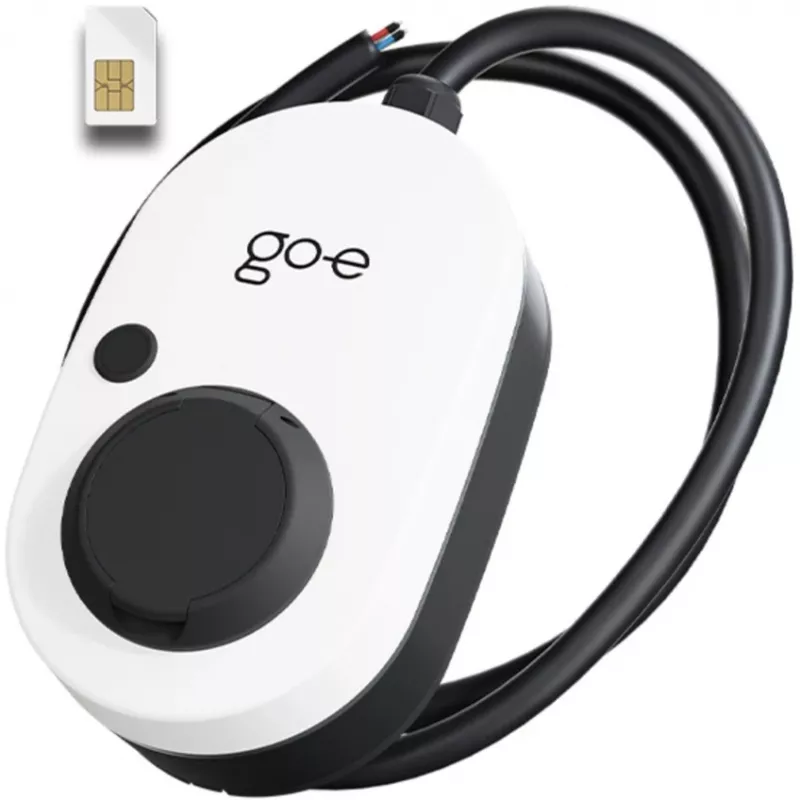 Charger Gemini 2.0, 22 kW (32A trifásico), Wallbox branco/preto, sem cabo, 4G/LTE