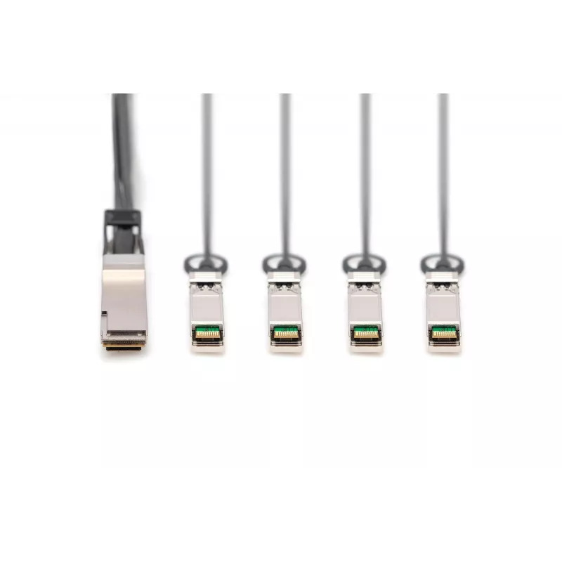 Cabo de ligação direta Digitus 40G QSFP+ para 4x SFP+ 3m