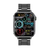 Smartwatch Colmi P80 aço preto com Bluetooth e medidor de frequência cardíaca