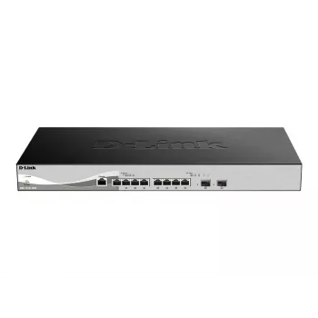 D-Link DXS-1210-10TS Managed L2/L3 10G Ethernet (100/1000/10000) 1U preto, prateado