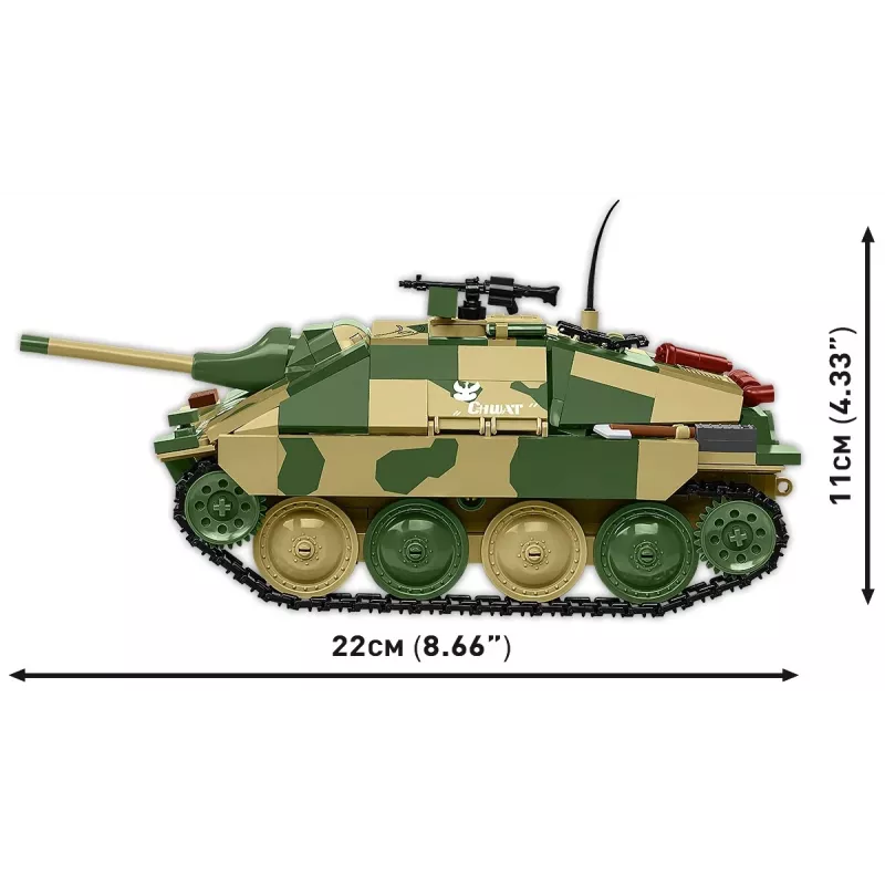 Conjunto de construção Cobi Blocks Jagdpanzer 38t Brave, 731 peças