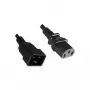 Microconnect PE030620 cabo de alimentação preto 2 m conector fêmea C13 conector fêmea C20
