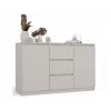 Cómoda com 2 portas e 3 gavetas, cor caxemira