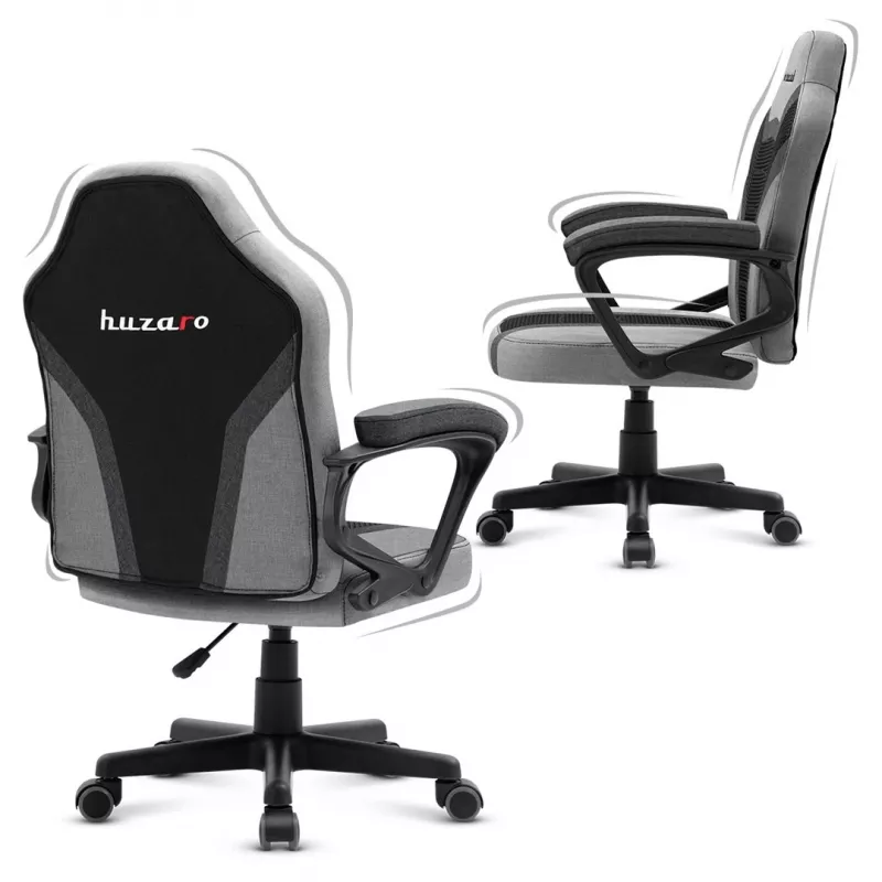 Cadeira gaming para crianças Huzaro HZ-Ranger 1.0 cinzenta Mesh, cinzenta e preta