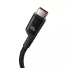 Cabo de carregamento rápido USB-C para USB-C Baseus Fish-Eye 1 m 100 W preto