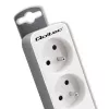Extensão de energia Qoltec 50288 1,8 m 4 tomadas AC Interior Branco
