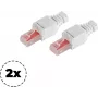 Ficha de rede ShiverPeaks 75011-2 Cat. 6 conetor RJ45 sem ferramentas para cabos Ethernet