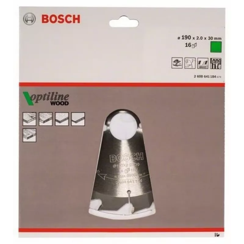 Bosch 2 608 641 184 disco de serra circular 19 cm 1 unid.