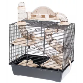 INTER-ZOO Rocky + Terrace bege - gaiola para um hamster