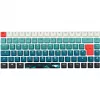 Teclado Sharkoon SKILLER SGK50 S3 Design Bundle D1 cinzento-verde vermelho — teclado gaming com fios, layout compacto