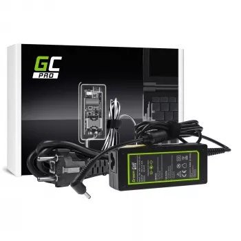 Fonte de alimentação Green Cell AD41P 65W para portáteis ASUS, 19V 3,42A, interior, preto