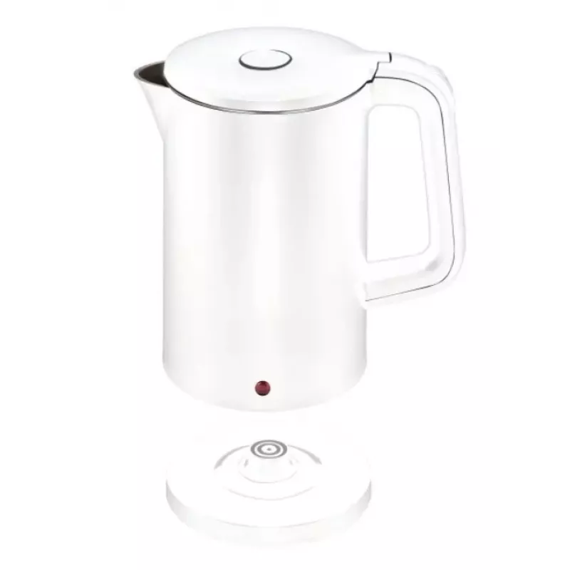 Chaleira elétrica MPM 1,7 L 2200 W caixa em aço inoxidável, botões, termostato regulável, bloqueio de segurança