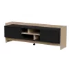 Móvel RTV Cama PORTO 2D 150x38x50 carvalho/preto