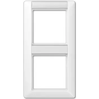 Placa de cobertura para atuador de comutação JUNG AS 582 NA WW branco, duroplasto, 80,5×151,5 mm