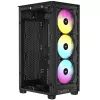 Caixa de PC Corsair RGB AIRFLOW 2000D preta Mini-ITX, fonte de alimentação incluída Não SFX