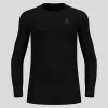 T-shirt Odlo BL TOP decote redondo manga comprida ACTIVE WARM ECO homem, tamanho M, preto