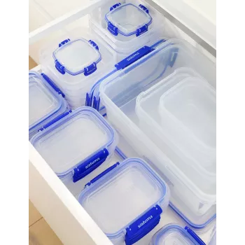 Sistema plástico Sistema 881650, recipiente, quadrado, 1,15 l, transparente, plástico, Nova Zelândia
