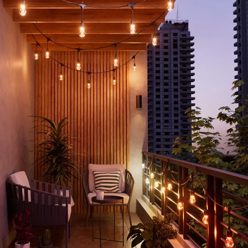 Iluminação de jardim inteligente Nanoleaf NF084K02-40SLO