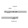 MacBook Air 15, prateado, M4 (10-CPU/10-GPU), 16 GB, 512 GB, alemão, fonte de alimentação 35W Dual USB-C Port, MW1H3D/A