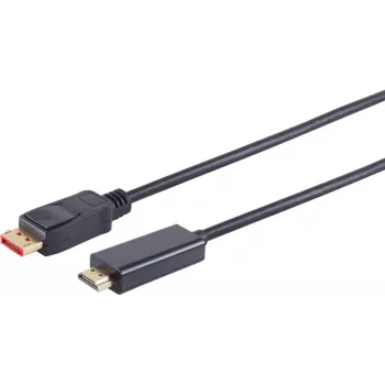 Adaptador de cabo de vídeo S/CONN 10-71025 1 m DisplayPort para HDMI
