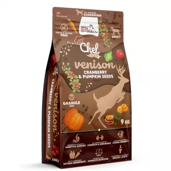 SYTA MICHA Chef Veado com arando e sementes de abóbora - Alimento seco para cães - 9kg