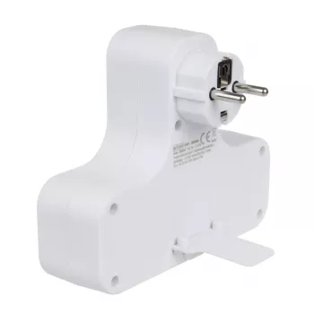 Régua de tomadas 4 tomadas com interruptor MACLEAN MCE224 F — tomada 4 tomadas com interruptor individual