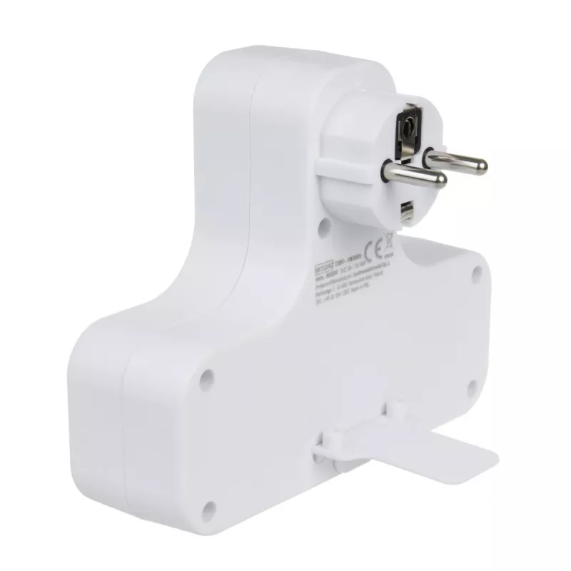 Régua de tomadas 4 tomadas com interruptor MACLEAN MCE224 F — tomada 4 tomadas com interruptor individual
