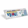 Logickeyboard LKB-CBASE-CWMU-DE escritório USB QWERTZ alemão multicolor