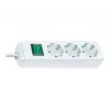 Régua de tomadas Brennenstuhl Eco-Line com interruptor [3 tomadas, branca, 5 m]