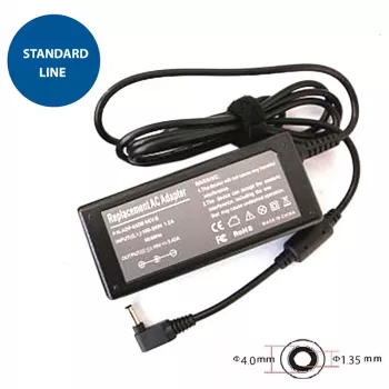 Fonte de alimentação Extra Digital AS65F4014 65W 19V 3,42A para portáteis