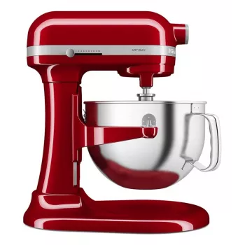KitchenAid 5KSM60SPXEER Robot de cozinha 375 W Cinzento, Vermelho, Aço inoxidável