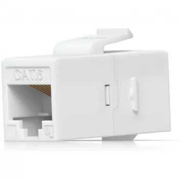 UBIQUITI CAT6 KEYSTONE COUPLER, PACK DE 12. ACOPLADOR KEYSTONE CAT6 PASSANTE PARA LIGAR SEM PROBLEMAS CABOS ETHERNET PRÉ-TERMINADOS