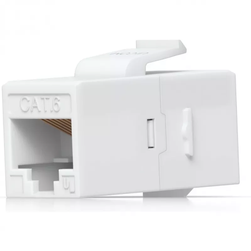 UBIQUITI CAT6 KEYSTONE COUPLER, PACK DE 12. ACOPLADOR KEYSTONE CAT6 PASSANTE PARA LIGAR SEM PROBLEMAS CABOS ETHERNET PRÉ-TERMINADOS
