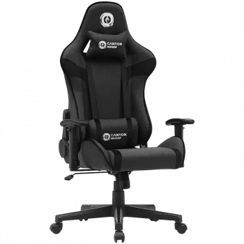 Canyon FCH01 - Crest - cadeira gaming com revestimento em tecido - cinzento