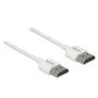 DeLOCK High Speed HDMI with Ethernet - cabo HDMI com Ethernet - HDMI (M) a HDMI (M) - 2,0m - isolamento triplo - branco - suporte 4K (85137)