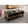 Mesa de centro Cama LOTTA 110 carvalho wotan/preto mate