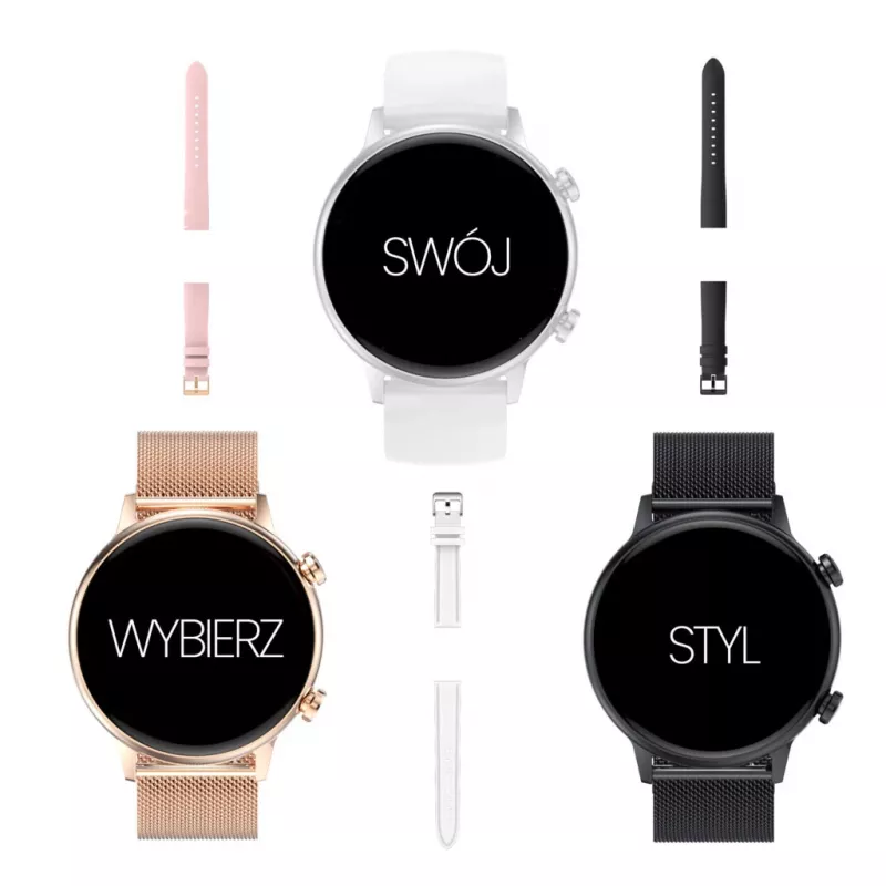 Smartwatch Manta Alexa Mini SWU502BK preto