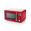 Micro-ondas de bancada ETA Storio Vermelho Solo – 20 L, 700 W, 5 níveis de potência, prato giratório de 245 mm