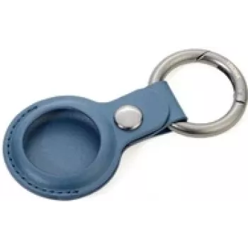 Capa para porta-chaves Apple AirTag TROIKA KR21-20/DB — capa protetora azul com porta-chaves