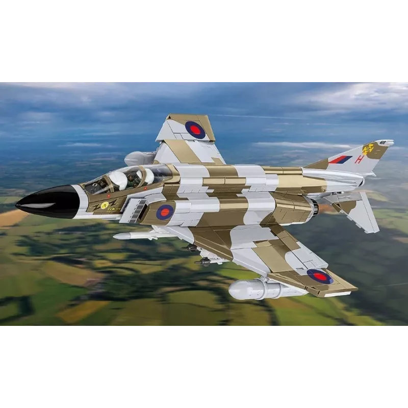 Cobi Blocks F-4M Phantom II modelo de avião militar, conjunto de construção com 728 peças