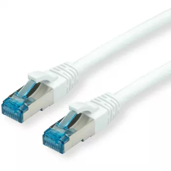 VALUE - cabo de rede - RJ-45 (macho) para RJ-45 (macho) - 2 m - SFTP, PiMF - CAT 6a - sem halogéneos, moldado, proteção contra dobras, fio flexível - branco (21.99.1972)