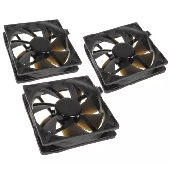 Ventoinha para caixa NoiseBlocker BlackSilentPro PLPS 120 mm, 1500 rpm, 100 m³/h, 4,5 V, preto